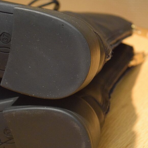 Joie Leather Biker Lace Up Combat Boots Size 37 Womens Excellent Used Condition! - Picture 10 of 10